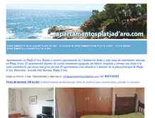 Tablet Screenshot of apartamentosplatjadaro.com